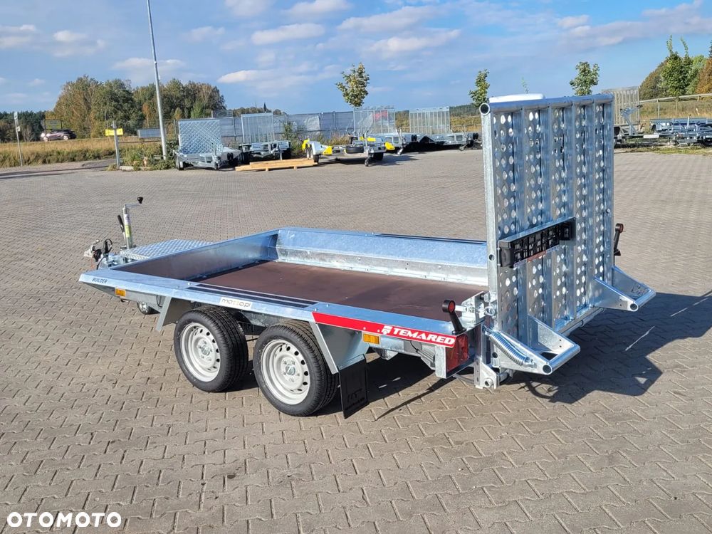 TEMARED Dostawa przyczepa koparkowa, budowlanka, pod sprzęt budowlany 300x150cm DMC2700kg Z TRAPEM - 18