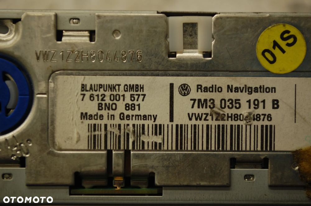 RADIO FABRYCZNE CD NAWIGACJA 7M3035191B VW SHARAN MK I LIFT SEAT ALHAMBRA - 4