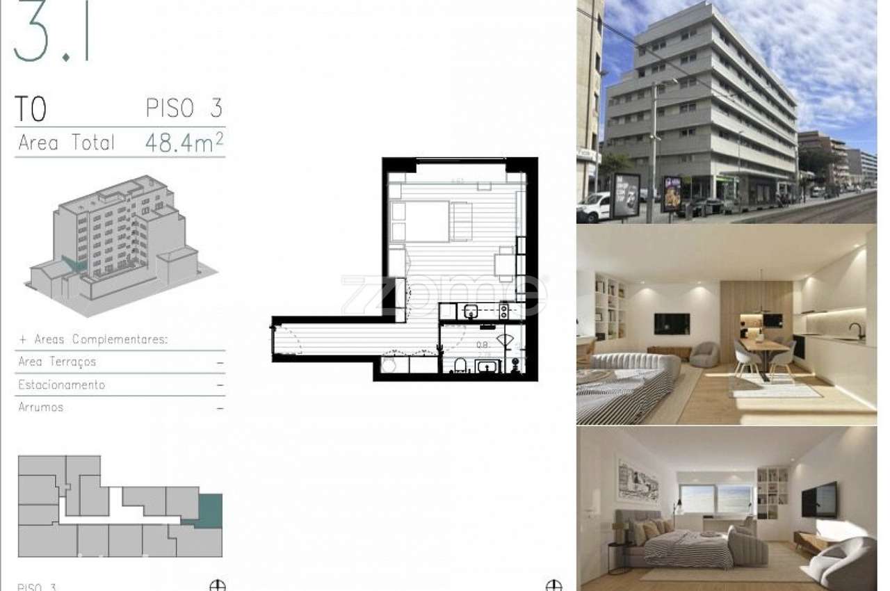 Apartamento T0 em Matosinhos Sul - Grande imagem: 5/5