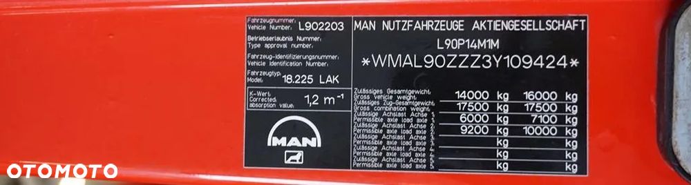 MAN / LE 220 / 4 X 4 / DOKA / DO ZABUDOWY / KAMPER - 11