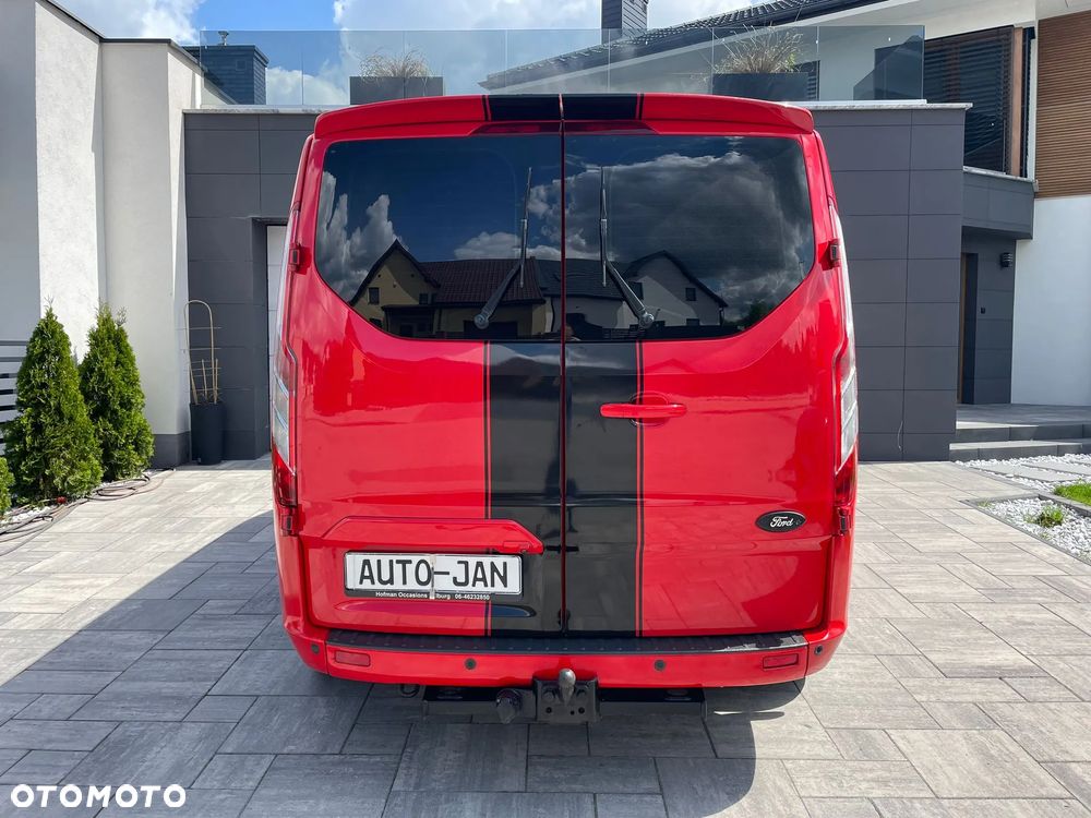Ford TRANSIT CUSTOM LONG L2H1 Klima Navi Kamera Grzane Fotele 2xDrzwi Boczne Skóry Dubel Kabina 6os. Tempomat 2xPdc Rury - 6