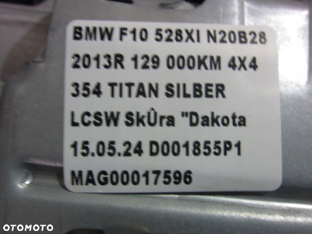 BMW F10 F06 F12 F13 PODUSZKA KOLANOWA PASAŻERA AIRBAG 72129181133 9181133 - 8