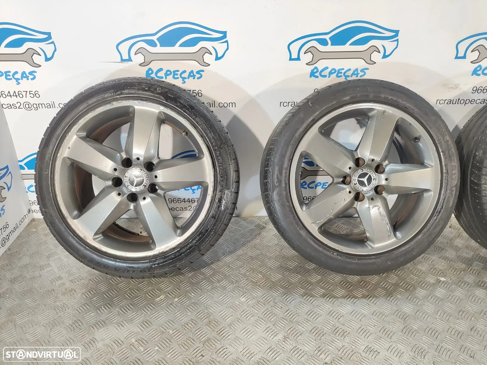 .JANTES MERCEDES SLK R171 17 POLEGADAS 7,5J 8,5J ET36 ET30 ORIGINAIS - 3