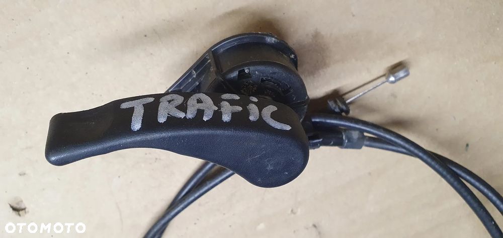 Klamka raczka dźwignia otwierania maski linka cięgno Renault Trafic III Vivaro B - 7