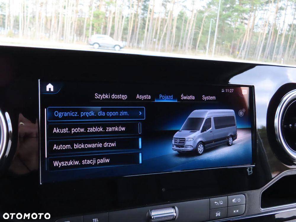 Mercedes-Benz Sprinter 319 CDI 190 KM 9G-Tronic Automat Model 907 AMG Panamericana GT AMG Furgon Blaszak Ekstra Długi LONG MAXI + 4800 mm Zawieszenie Tylne Pneumatyczne Adaptacyjne WZMACNIANY Rozstaw Osi 4325 mm Ładowność 941 Kg HAK 2800 Kg FULL Opcja Wyposażenia Stan Auta Nowy Jak Z Salonu OKAZJA DOSTEPNY I GOTOWY - 38