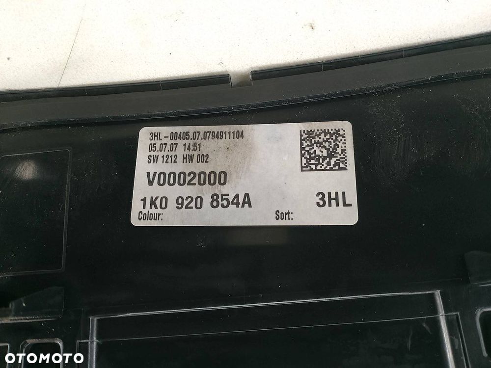 LICZNIK VW GOLF V 1K0920854A A2C53242725  VDO 1.6 8V - 7