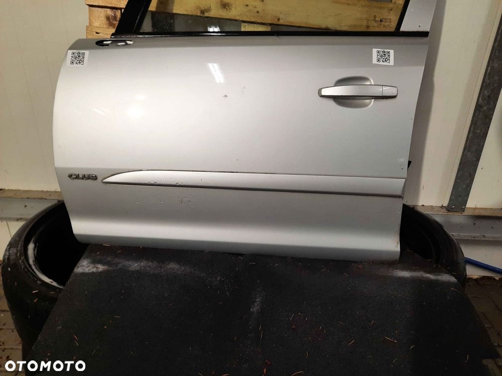 / DRZWI PRZÓD PRZEDNIE LEWE OPEL CORSA D Z157 SREBRNE 5D 5 DRZWI HB - 5