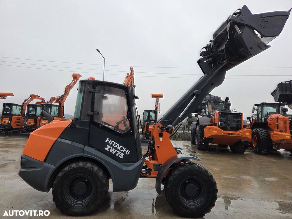 Hitachi ZW75, 2020, 1.915h, ridica 2,4t la 3,2m, CUPA 4x1 MULTIFUNTIONALA 1mc, cupa noua 1mc, furci, cupla rapida, aer conditiona, motor Deutz 75CP euro 6, Garda sol inalta 32cm, produs in Germania, STARE FOARTE BUNA, posibil leasing 4 ani-PROMOTIE 37.900eur - 21