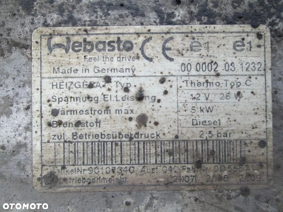 webasto piec chrysler voyager crd rover - 4