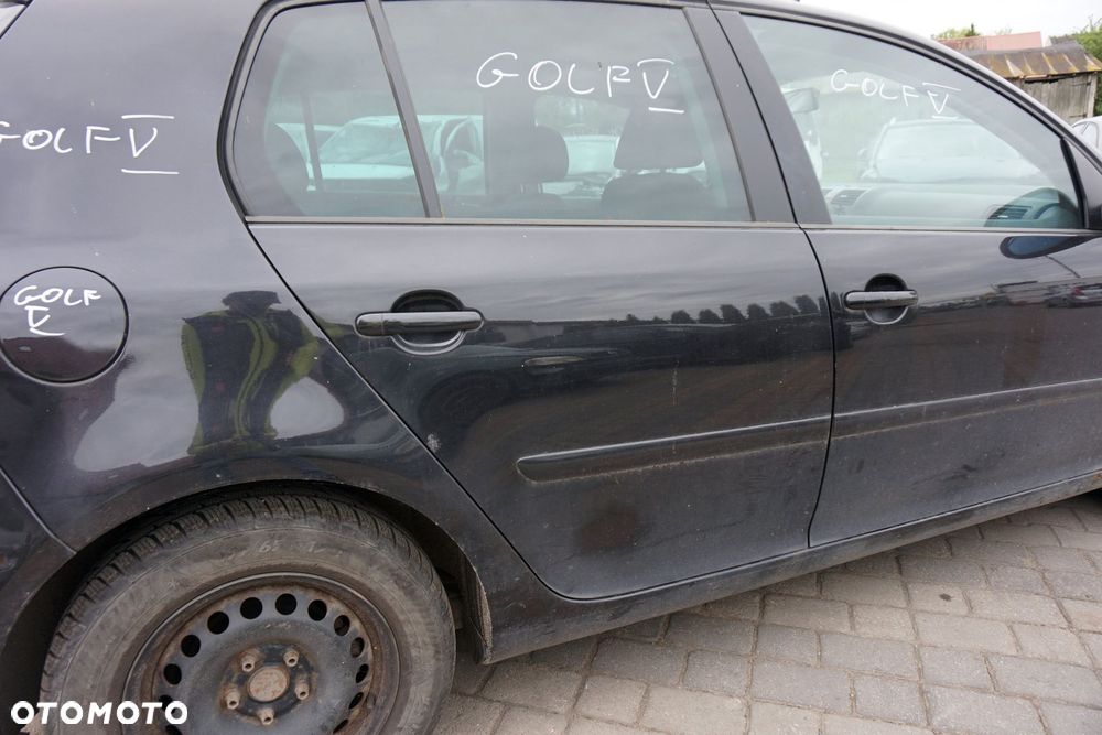 DRZWI TYLNE PRAWE GOLF V 5D HB LC9Z  CZARNY VOLKSWAGEN 2003-2009 - 2