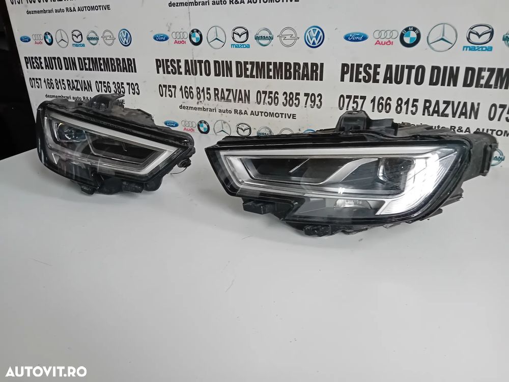 Far Faruri Complete Audi A3 8V Facelift 2016 2020 Full LED Stanga Dreapta Originale - 2