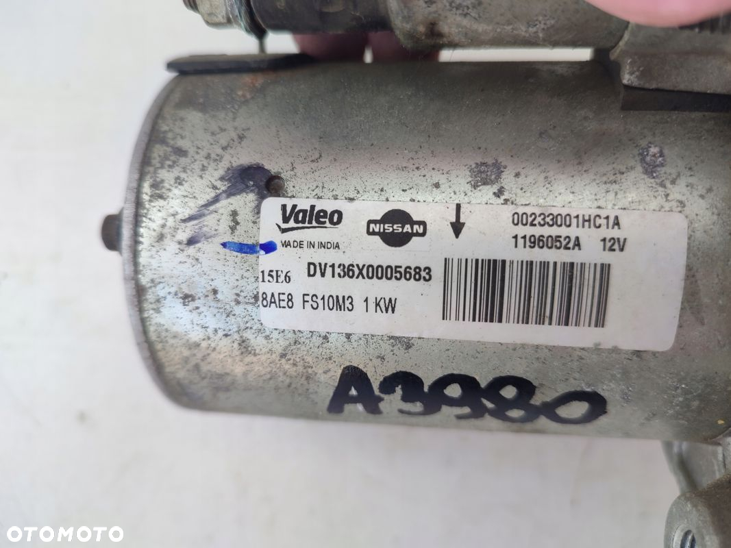 Rozrusznik NISSAN MICRA IV K13 LIFT 1.2B 75TYS PRZEBIEGU 8AE8FS10M3 - 3