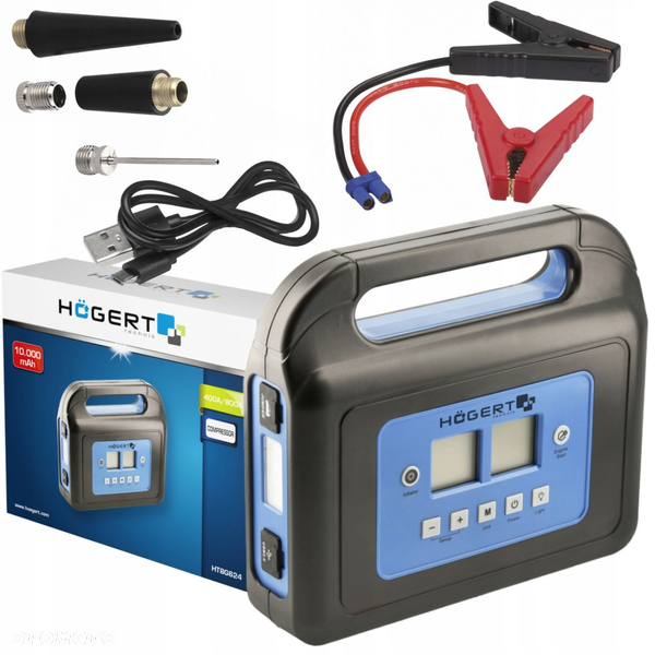 HOEGERT STARTER URZĄDZENIE ROZRUCHOWE 400A KOMPRESOR POWERBANK HT8G624