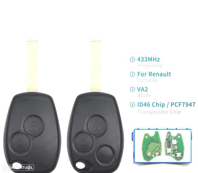 CHAVES COMPLETA PARA RENAULT CLIO KANGOO MASTER MODUS TWINGO - 1