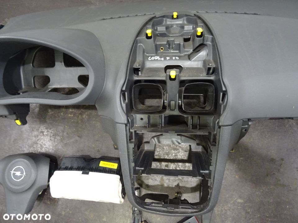 OPEL CORSA D HB 5D 06-10 1.2B DESKA ROZDZIELCZA KOKPIT KONSOLA PODUSZKI PASY - 4