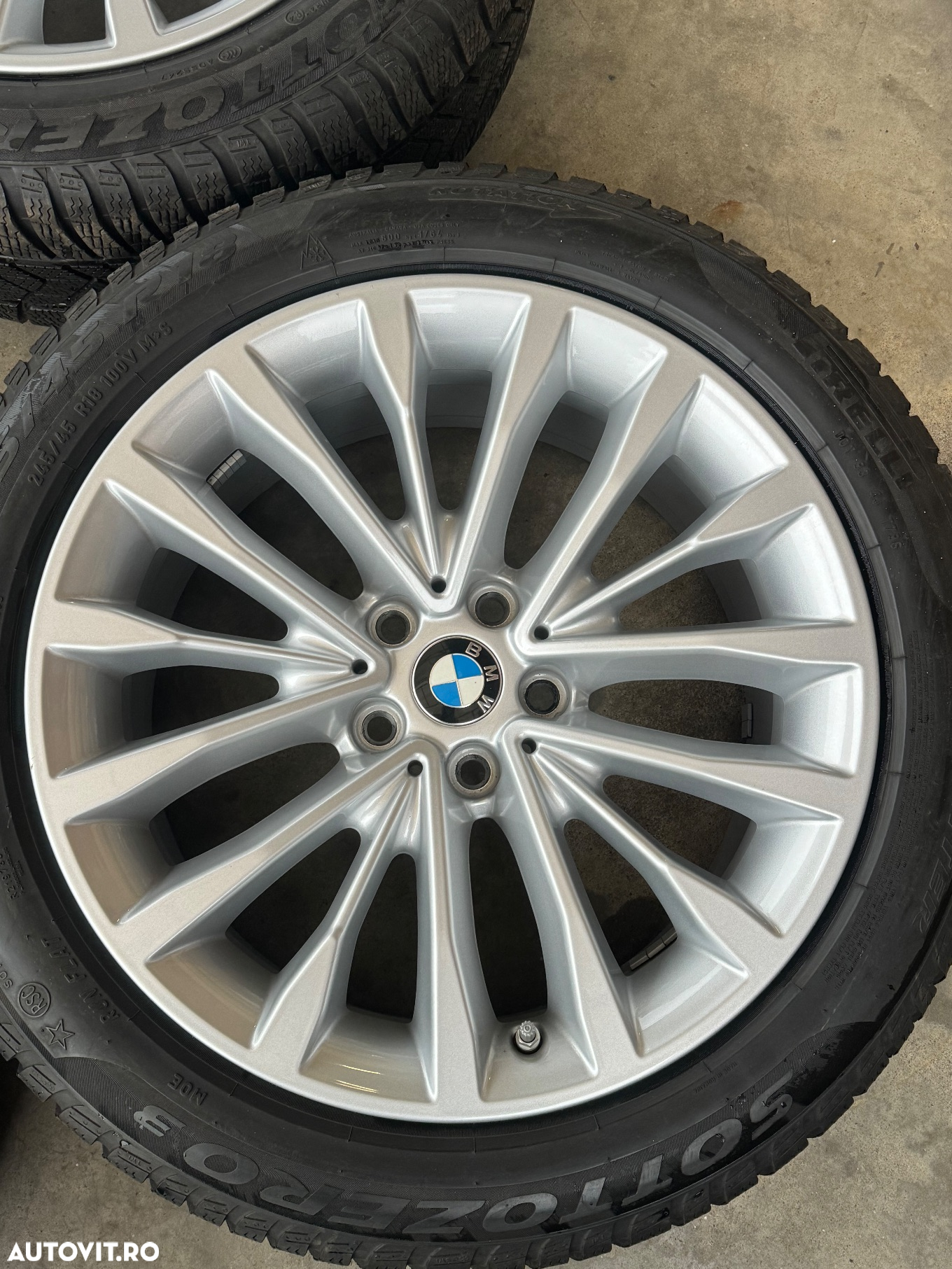 Vând jante originale BMW G30 seria 5 pe 18” cu anvelope de iarnă - 6