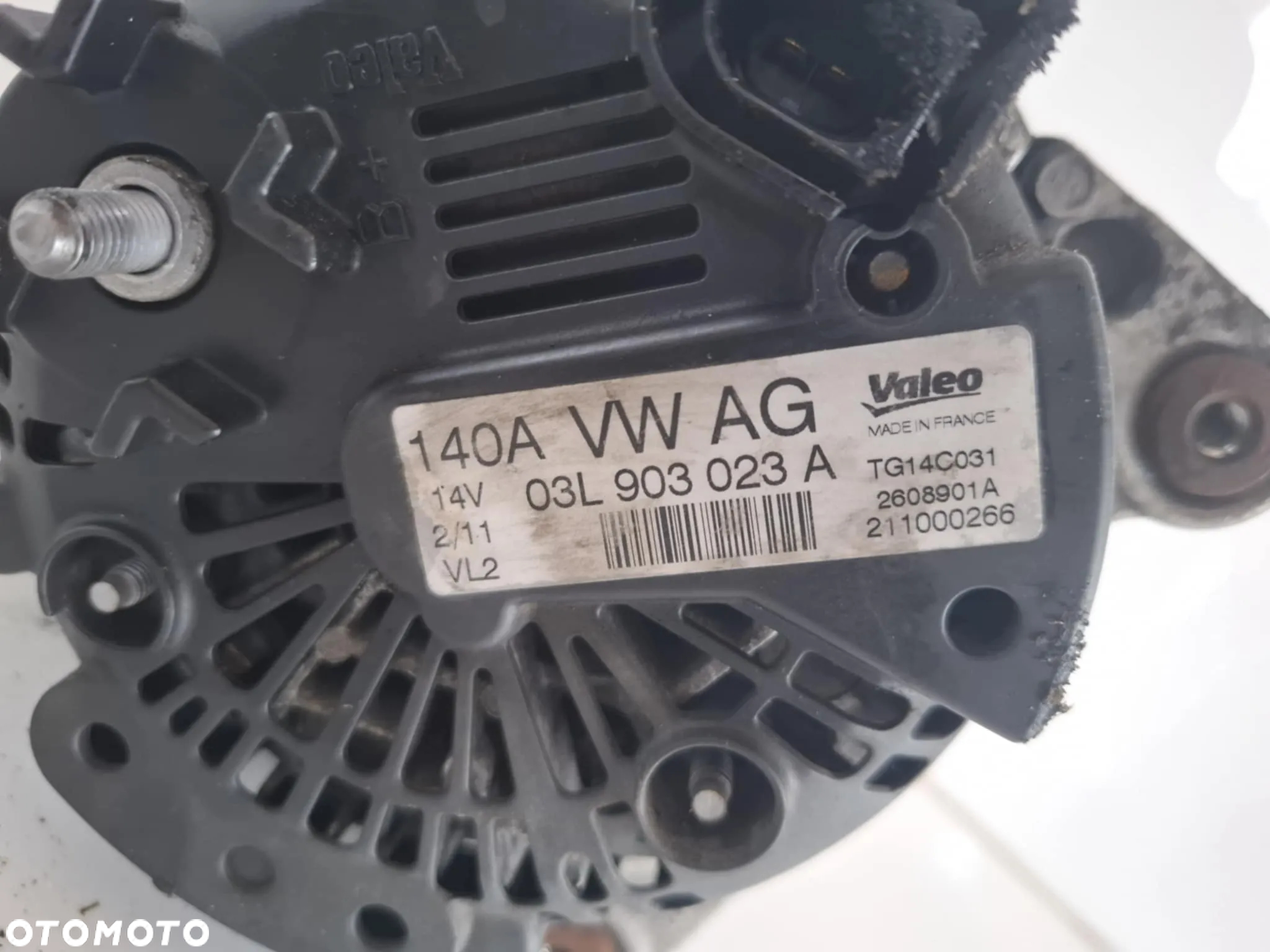 ALTERNATOR 140a VW TIGUAN I 5N GOLF V VI 2.0 TDI CBA CBD CFH CFF 03L903023a - 5