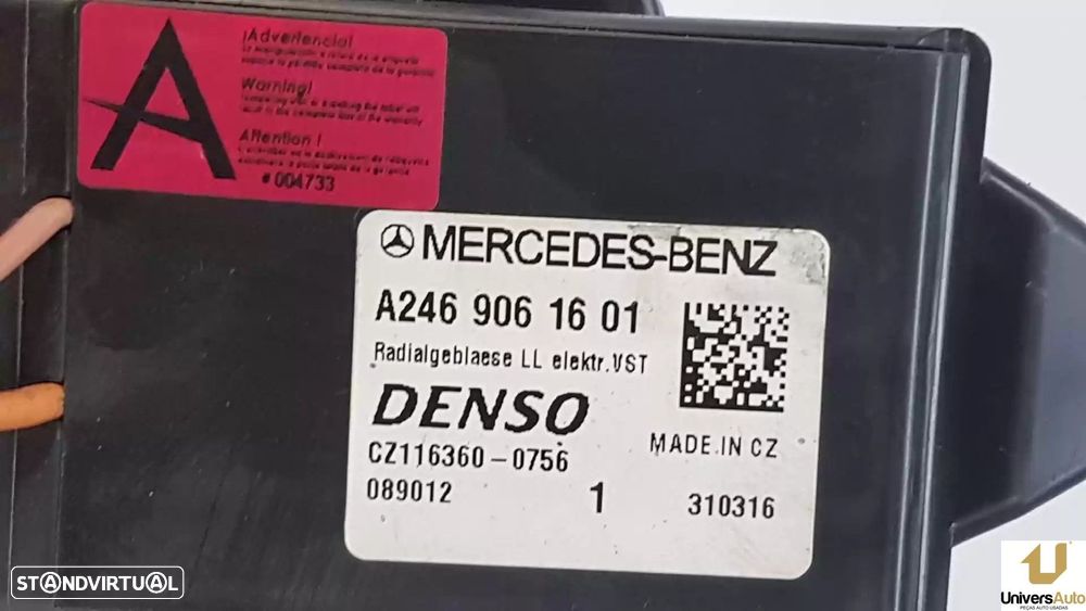 MOTOR SOFAGEM MERCEDES-BENZ CLASSE GLA 2016 -A2469061601 - 4