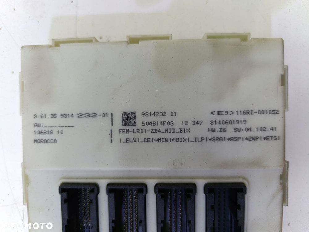 BMW F20 F30 MODUŁ STEROWNIK FEM BDC 9314232 - 2