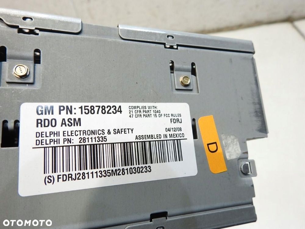 RADIO CD CHEVROLET UPLANDER 15878234 28111335 - 5