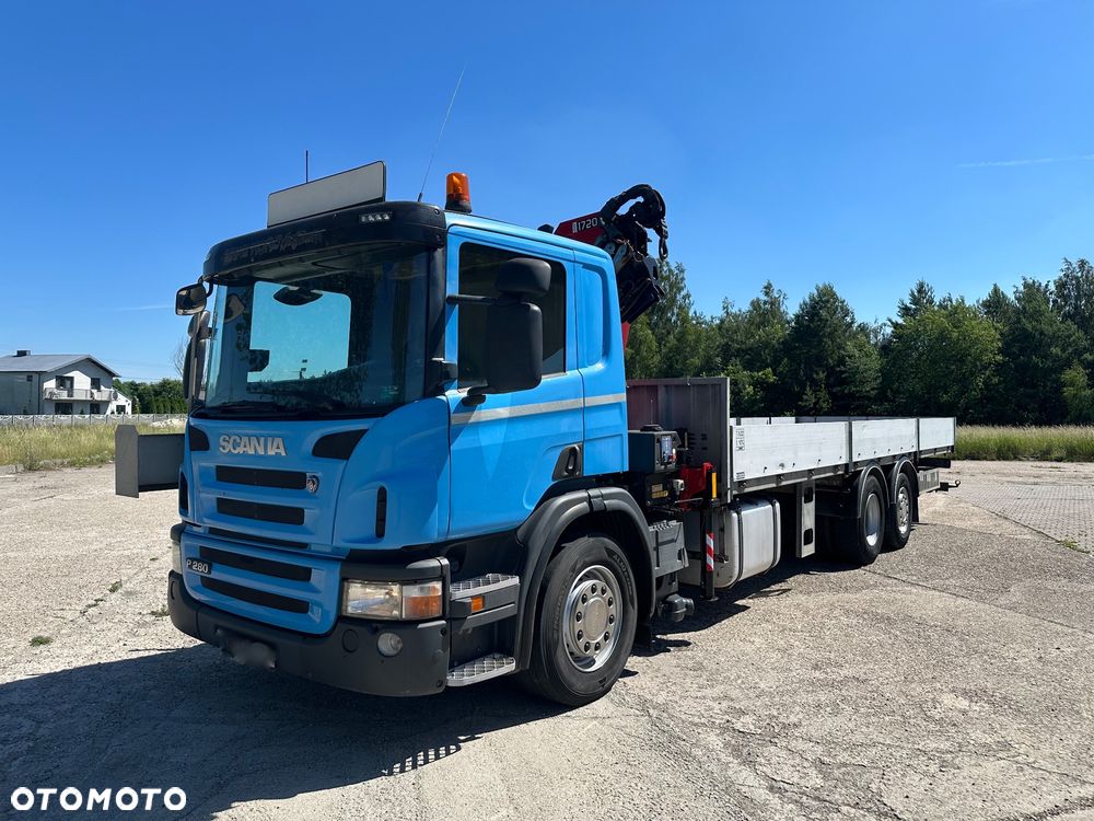 Scania P 280  HDS HMF 1720 K 3  DL. 8.2m do przewozu długich ładunków - 11