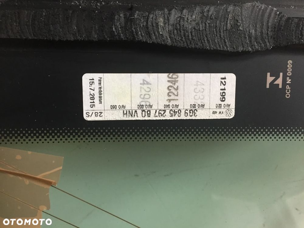 VW PASSAT B8 KOMBI 15R SZYBA KAROSERYJNA 3G9845297 - 4