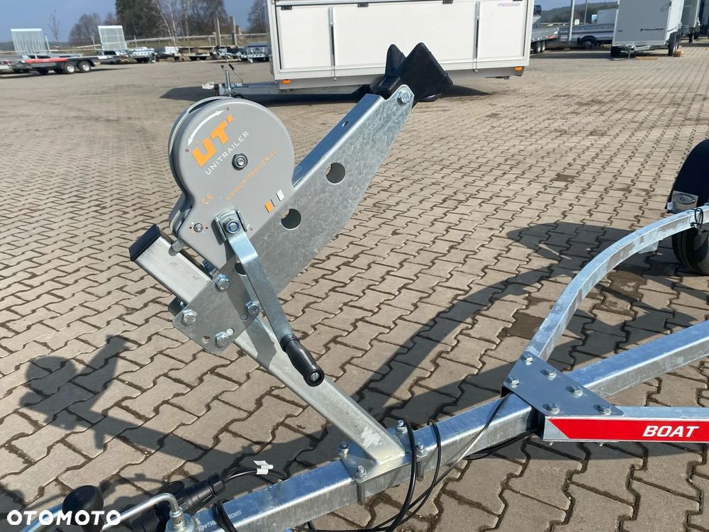 TEMARED Dostawa Przyczepka podłodziowa DMC750kg łódź do 4,3m WODOODPORNE ŁOŻYSKA MOCNA - 6