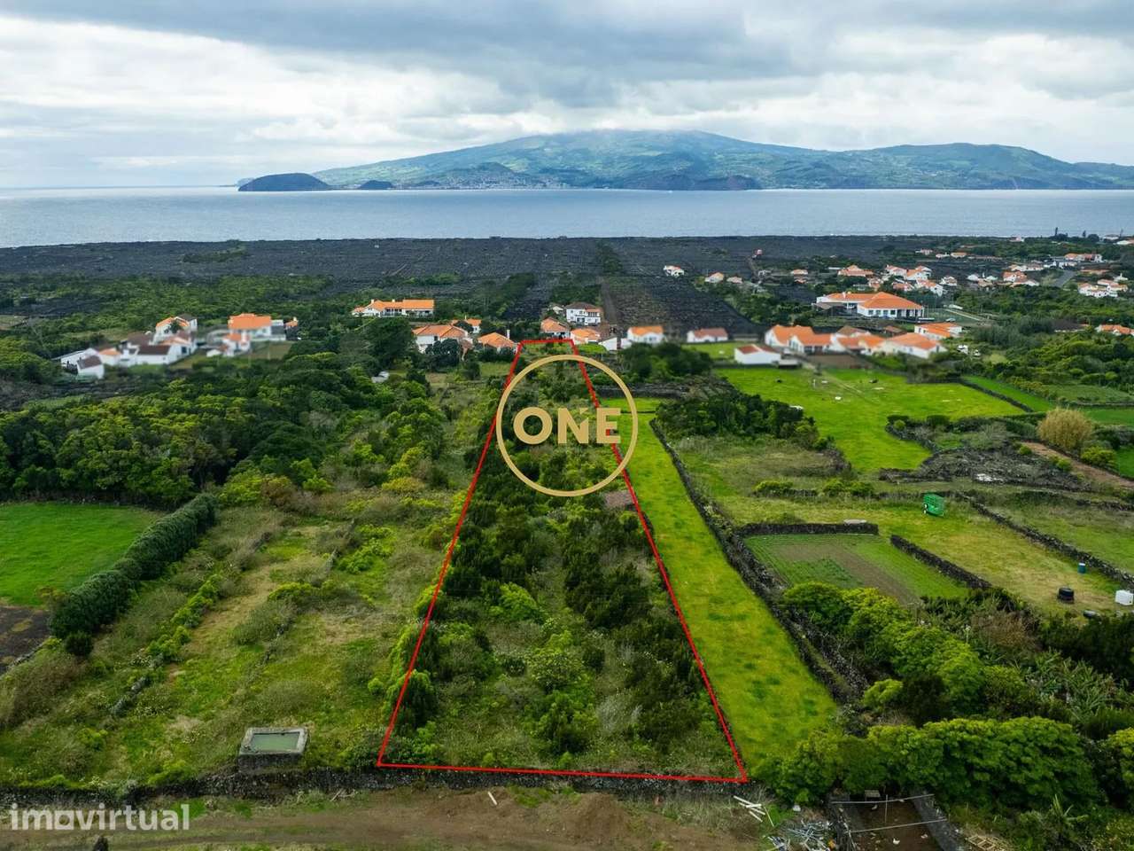 Terreno com vista mar e a ilha do Faial – Madalena do Pico - Grande imagem: 3/8