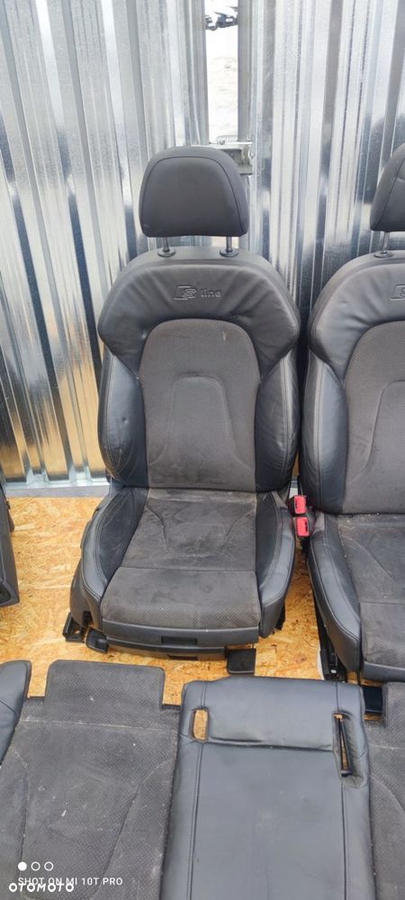 FOTEL FOTELE AUDI A4 B8 S LINE SKÓRA + MATERIAŁ ! - 8
