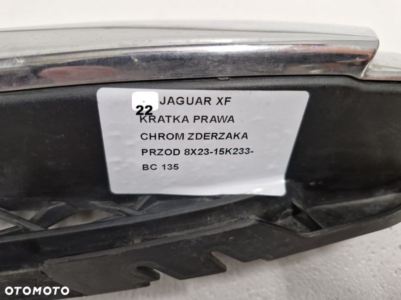 jaguar xf x250 1 i kratka atrapa zderzaka lewy przód lewa chrom 8x23-15k233-bc - 5
