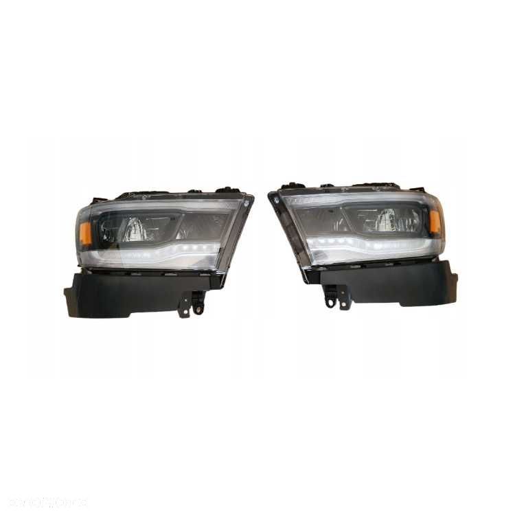 Dodge RAM 1500 Lampa LED Komplet Lewa Prawa Czarne 2019, 2022, 2024 - 1