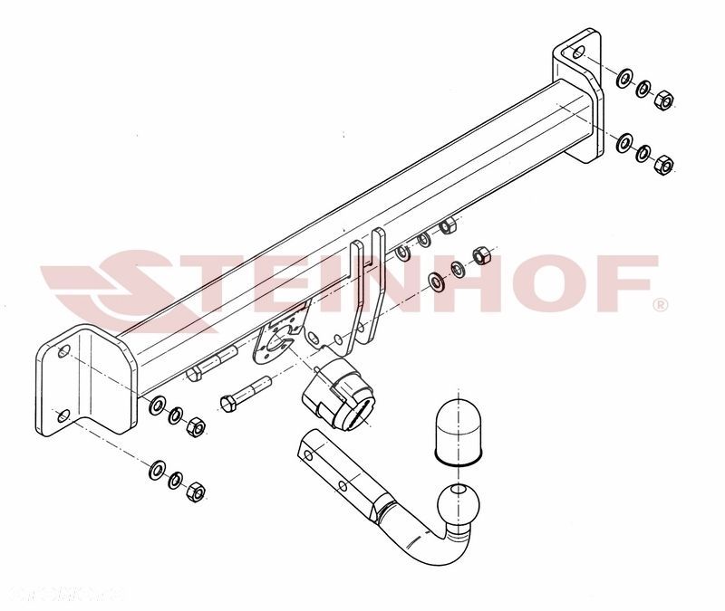 Hak holowniczy + MODUŁ 7PIN do BMW X3 E83 od 2004 do 2010 - 3