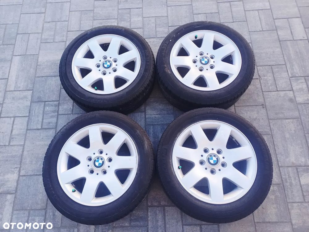 FELGI Z OPONAMI KOŁA ALUMINIOWE BMW E46 R16 5X120 ET47 72,6 mm OPONY R16 205/55 LATO NR12 - 1