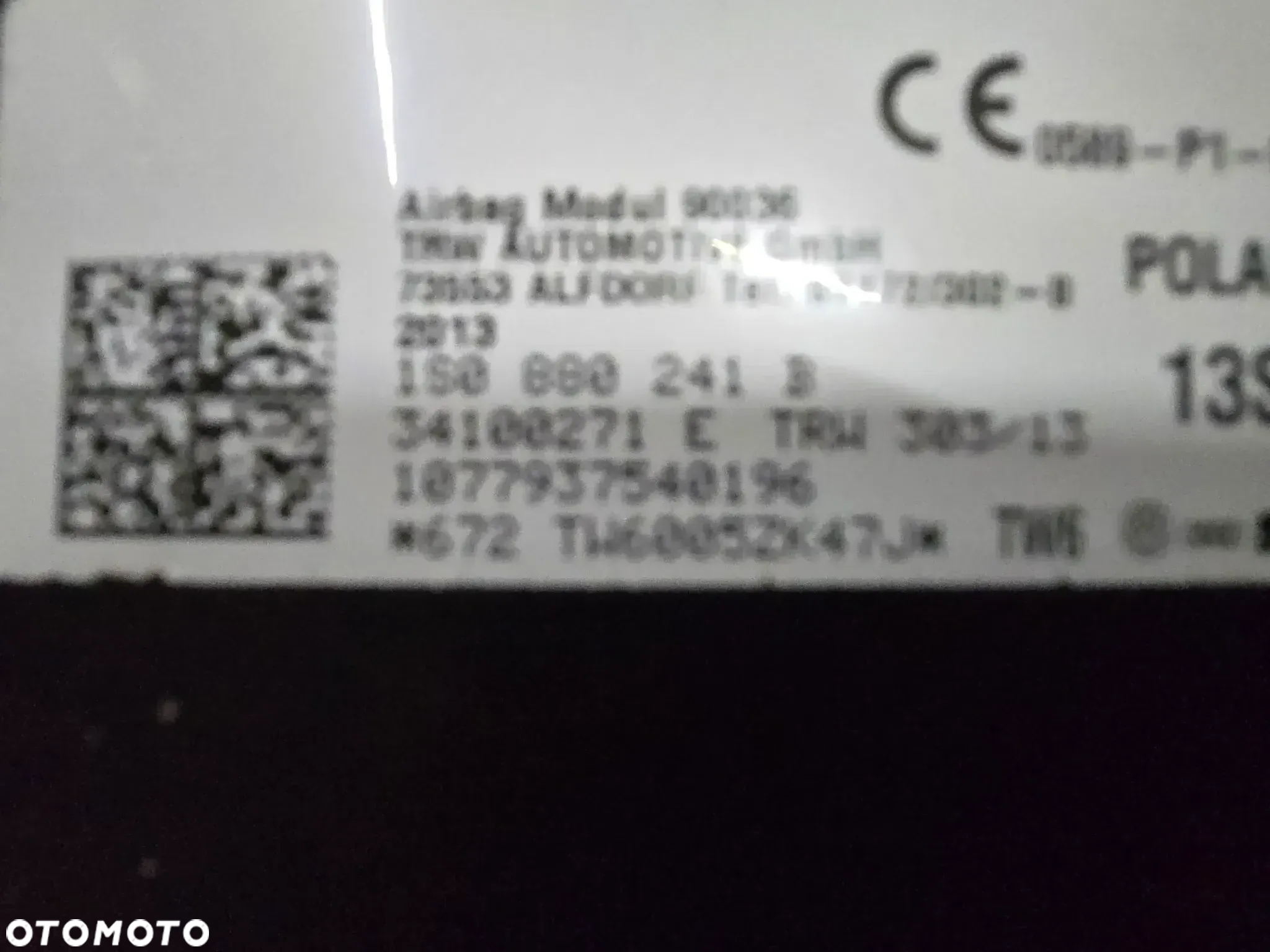 PODUSZKA POWIETRZNA FOTELA AIR BAG LEWA do VW UP SEAT MII SKOGA CITIGO - 3