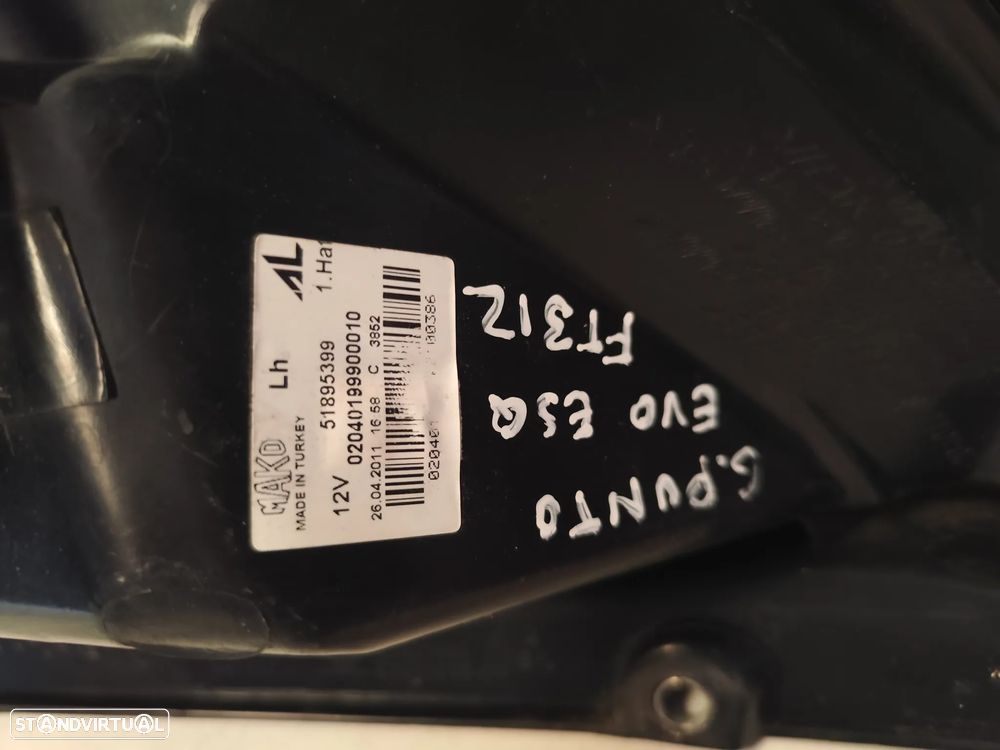 FIAT PUNTO EVO FAROLIM ESQUERDO - FT312 - 7