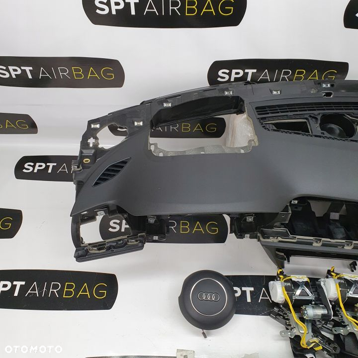 AUDI A6 C7 4G0 DESKA ROZDZIELCZA KONSOLA KOKPIT PULPIT PODUSZKI AIRBAG AIR BAG PASY KURTYNY KIT SET - 2