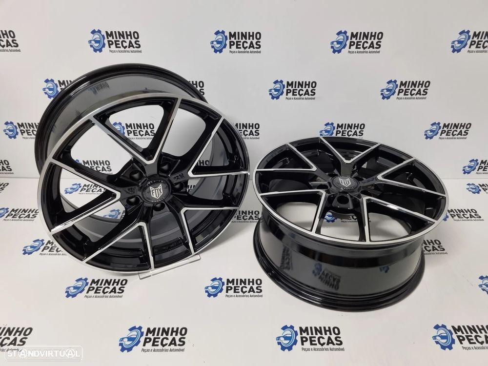 Jantes Fox FX5 em 17 (5x100) Preto Polido - 4