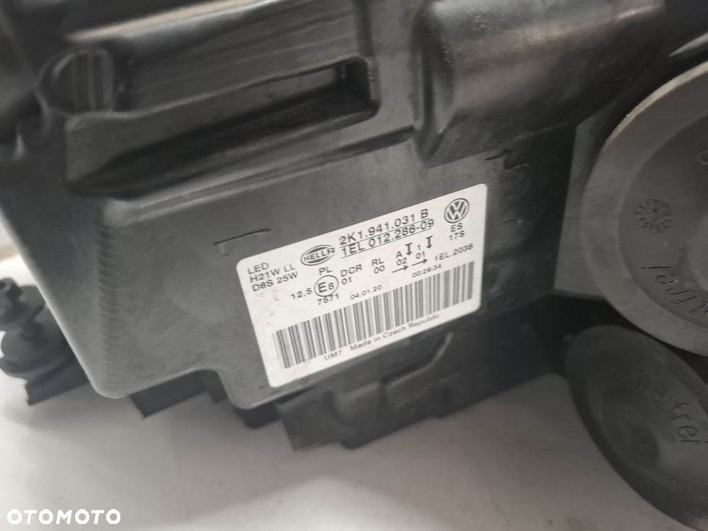 LAMPA PRZEDNIA PRZÓD LEWA VW CADDY 2K1 15- LIFT BI XENON LED IDEALNA 2k1941031b - 10