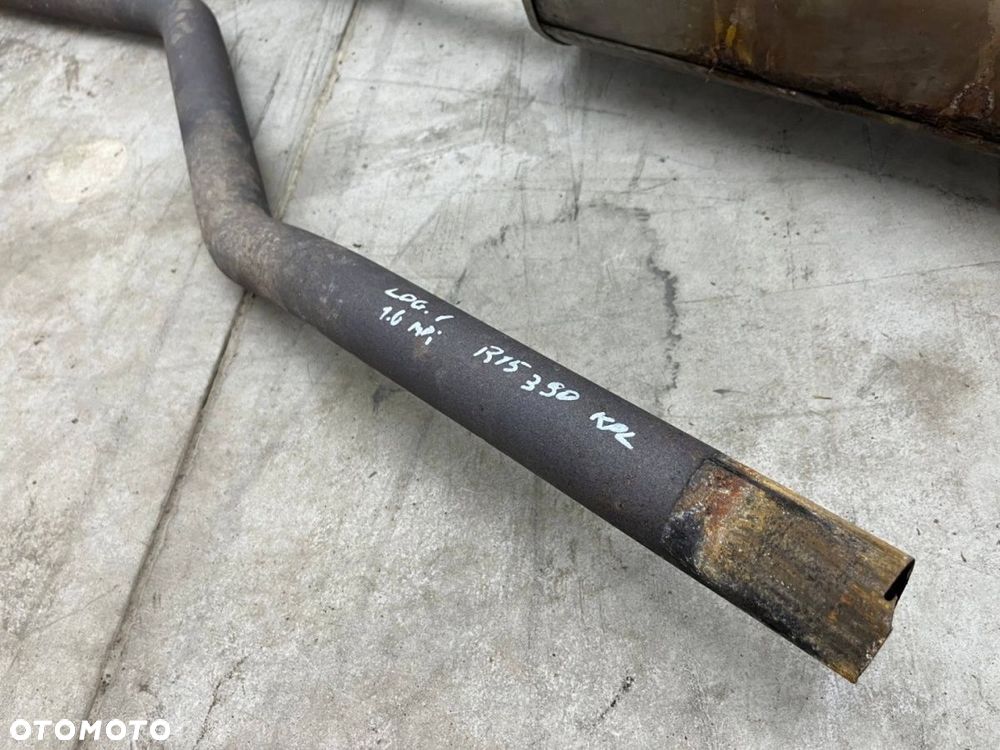 Wydech Dacia Logan 1 I 05-14r. 1.4 1.6 MPI benzyna tłumik końcowy środkowy rura KOMPLET 8200774459 - 15