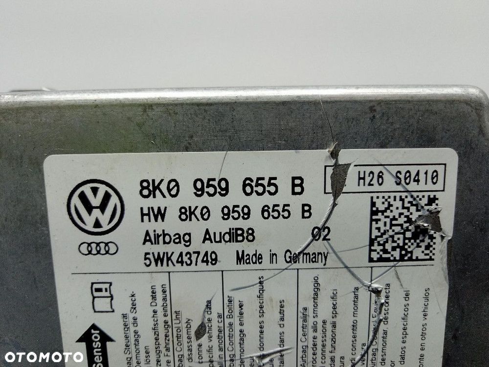 AUDI A4 B8 DESKA ROZDZIELCZA KONSOLA PODUSZKI PASY KPL EU 8K1857041 - 14