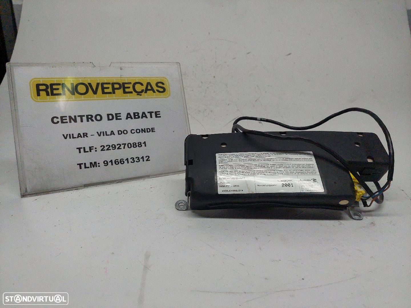 Airbag Banco Dto Volkswagen New Beetle (9C1, 1C1) - 1