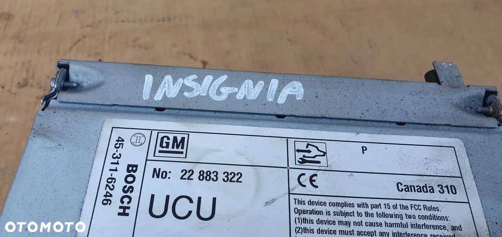 Radio radioodtwarzacz NAVI nawigacja czytnik Opel Insignia A 22883322 - 8