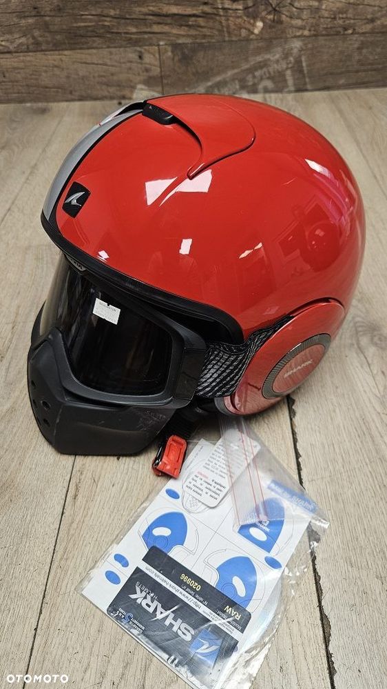 Kask motocyklowy SHARK RAW Stripe Rozmiar M (57-58) - 4
