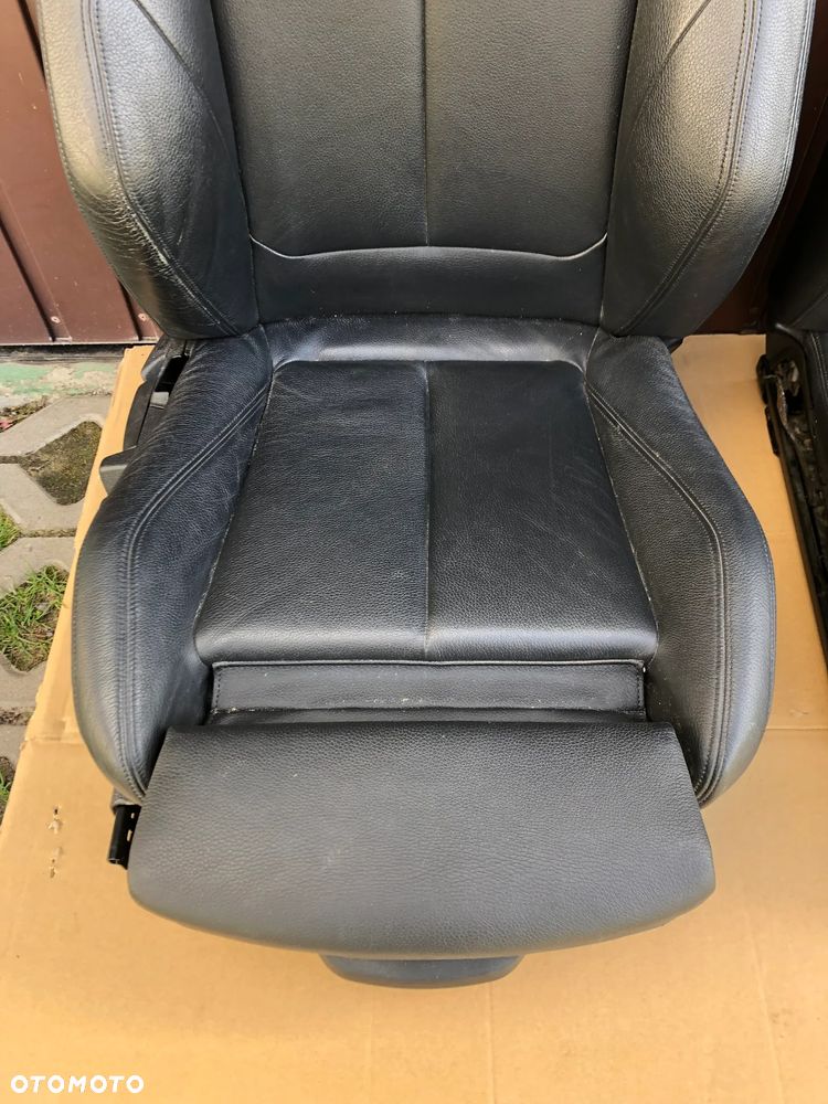 BMW F30 F31 F20 M-PAKIET GRZANE FOTEL LEWY PRAWY CZARNA SKÓRA - 7