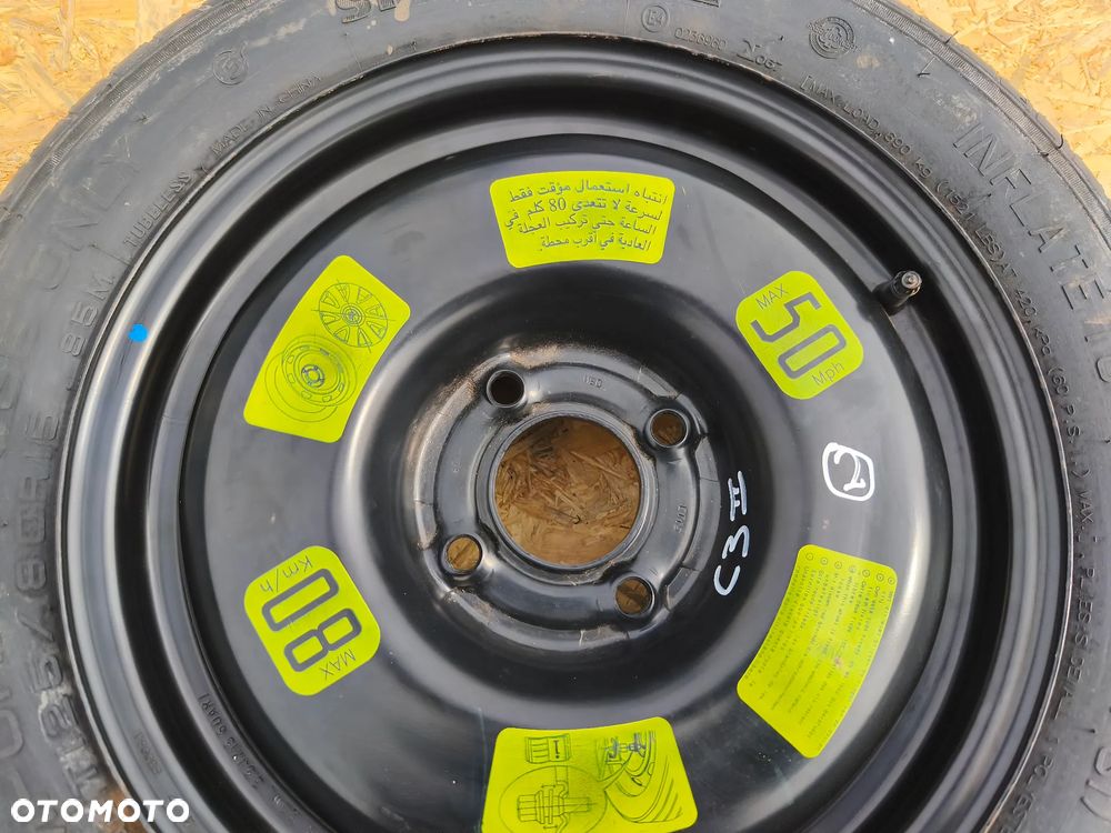 KOŁO DOJAZDOWE ZAPASOWE CITREON C3 II DS3 15 CALI 4X108 - 2