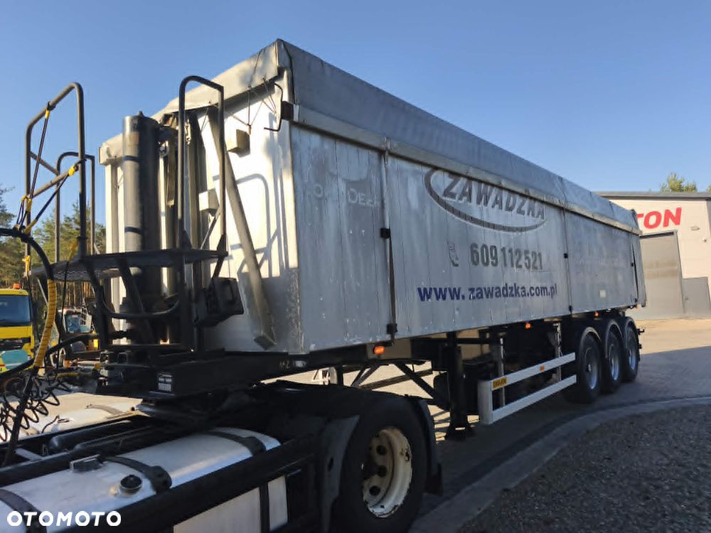 Zaslaw wywrotka 45m3 góra aluminiowa, rama stalowa, Osie Bpw, hamulce bebnowe, os podnoszona - 9