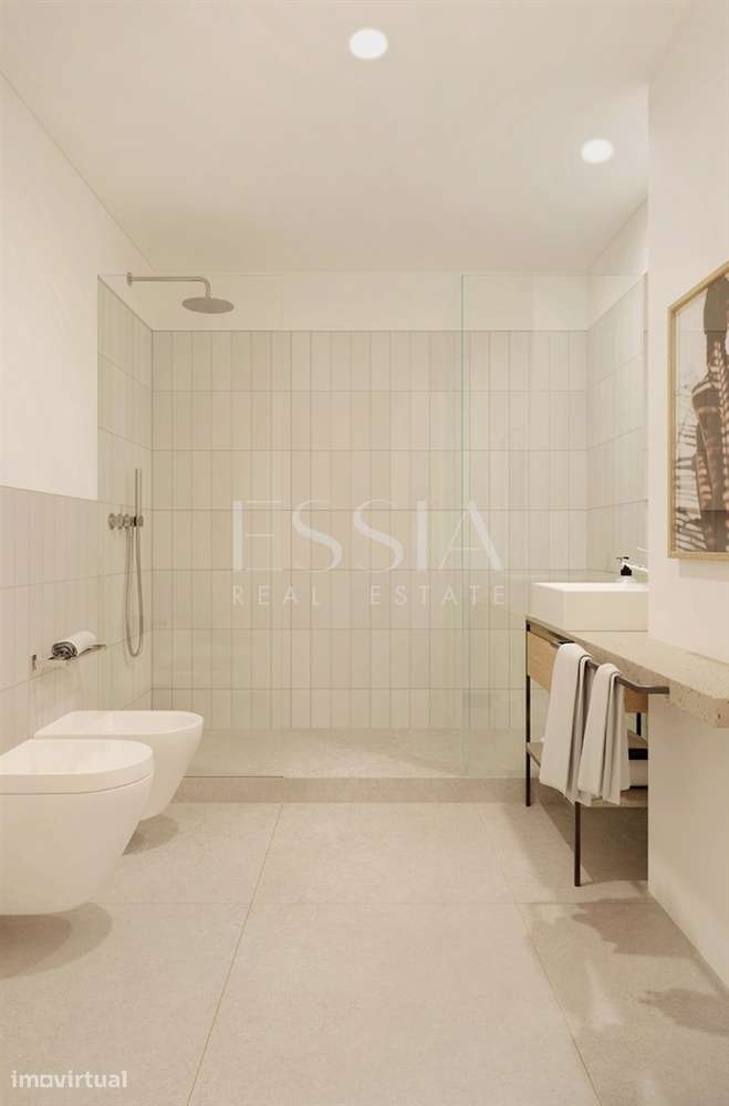 Apartamento T3 Novo com Terraço | Condomínio com Piscina e Ginásio - Grande imagem: 4/34