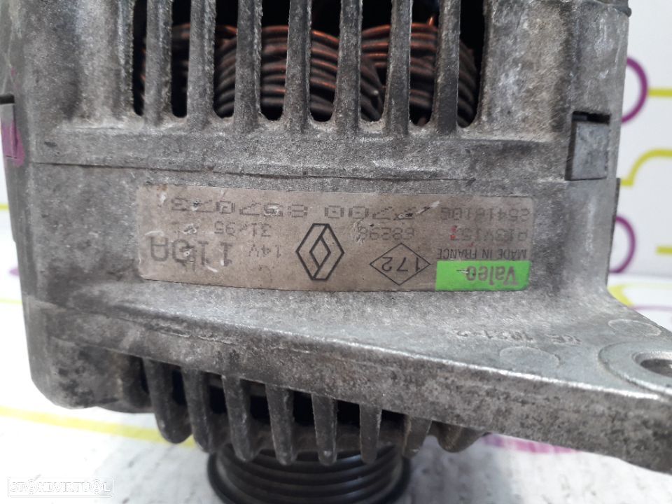 Alternador Renault Megane Scenic 1.9 D 64Cv de 1996 - Ref: 7700857073 - NO50176 - 5