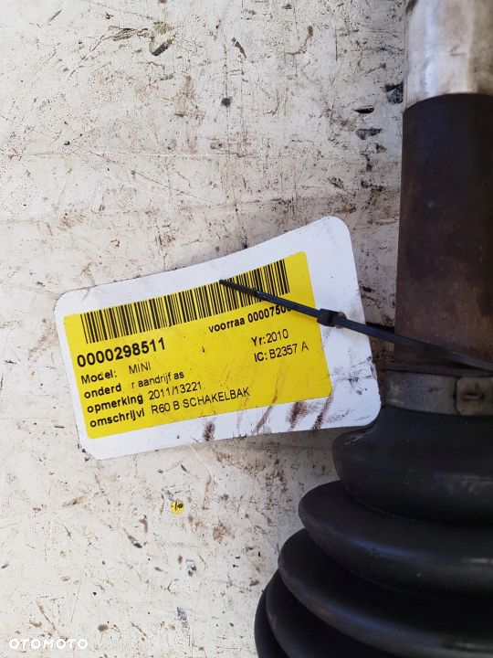 PÓŁOŚ PRAWA MINI COUNTryman s r60 1.6 9803454 - 3