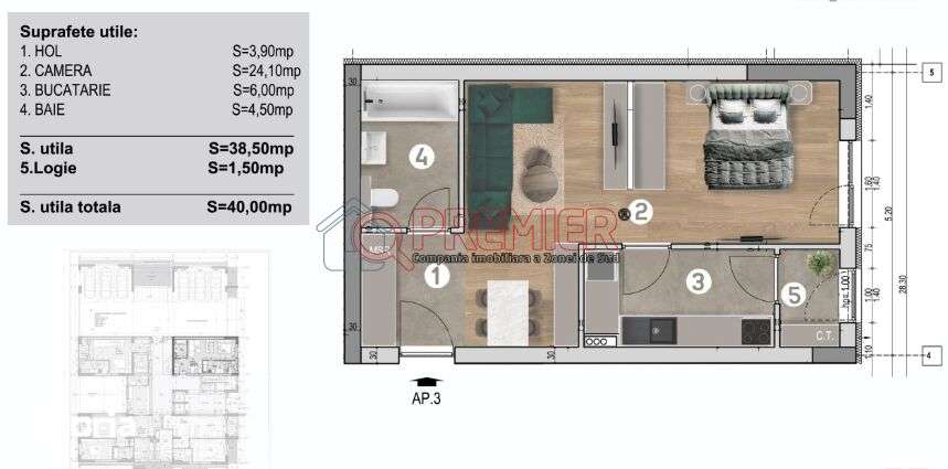 Garsoniera Premium -  Grand Arena - Imagine principală: 2/9